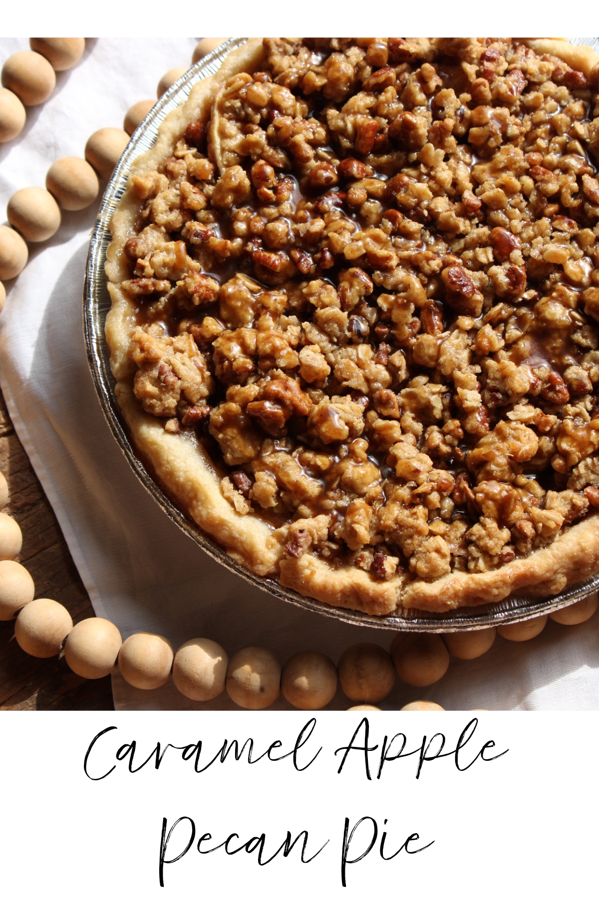 Caramel Apple Pecan Pie photo