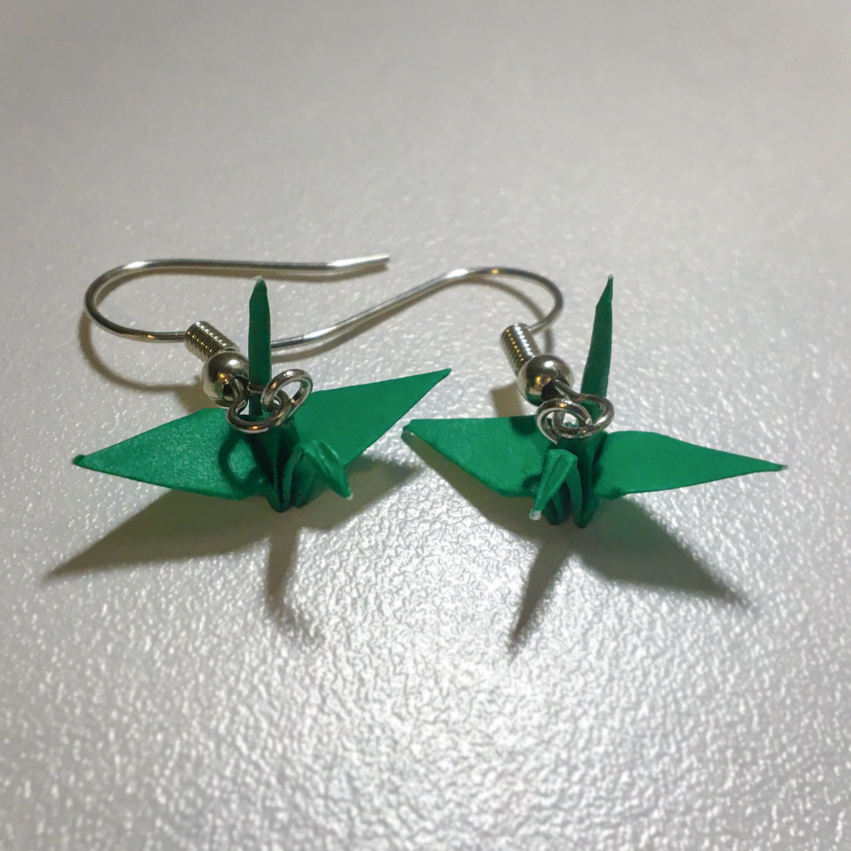 Origami crane earrings photo